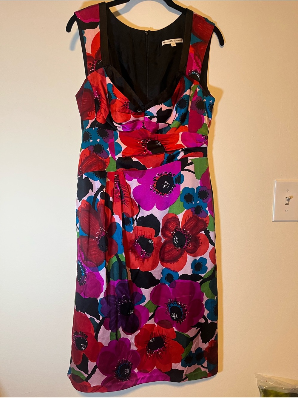 Floral Sleeveless Sheath Dress in Multi-Color Nannette Lepore
